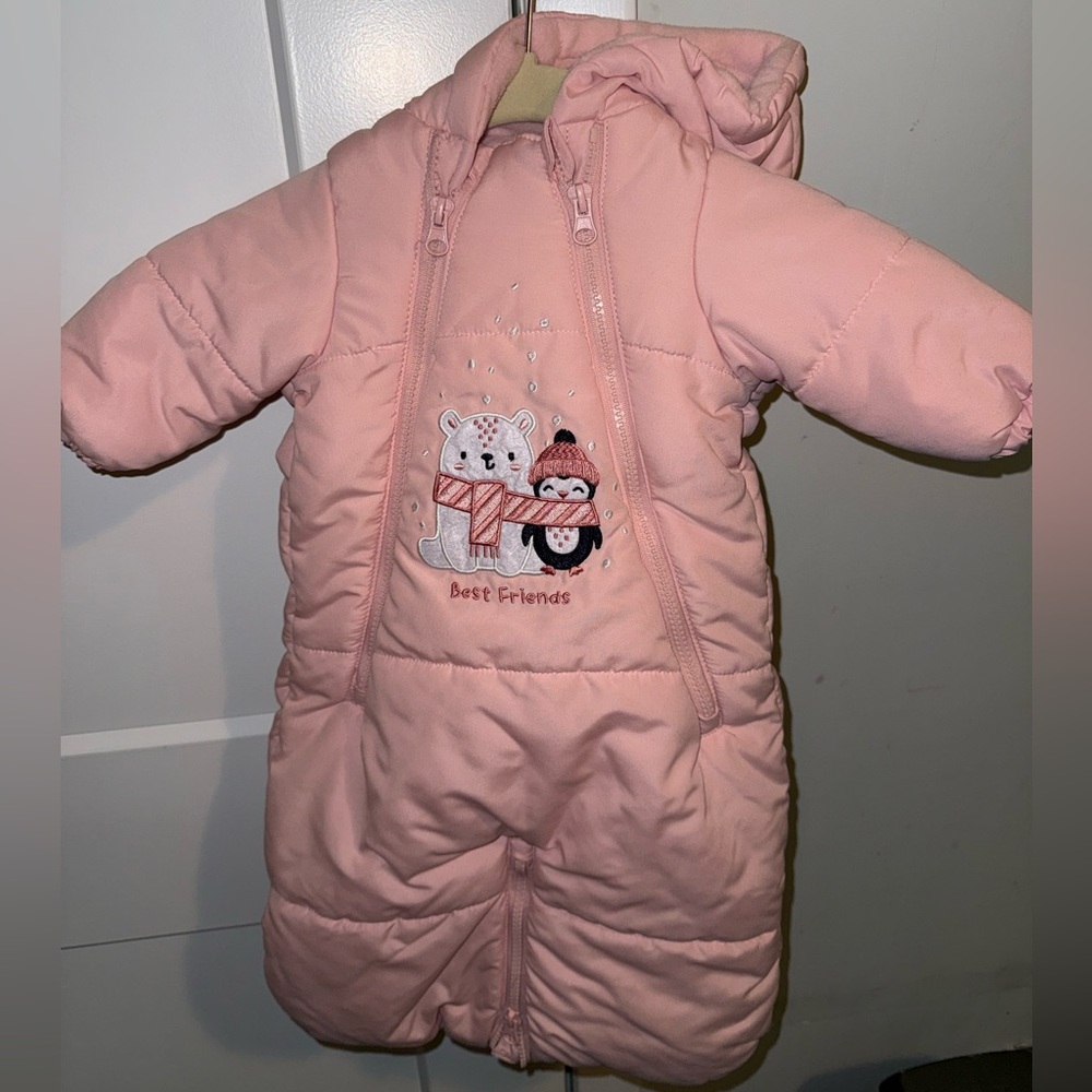 Baby one piece snowsuit Orsolino with zipper closures NB/2-4 months